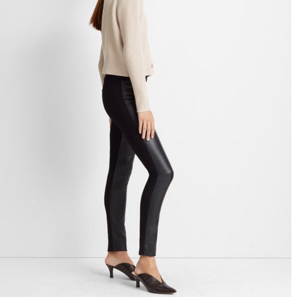 BNWT Club Monaco Tasha faux leather leggings in size 00 - Picture 1 of 6